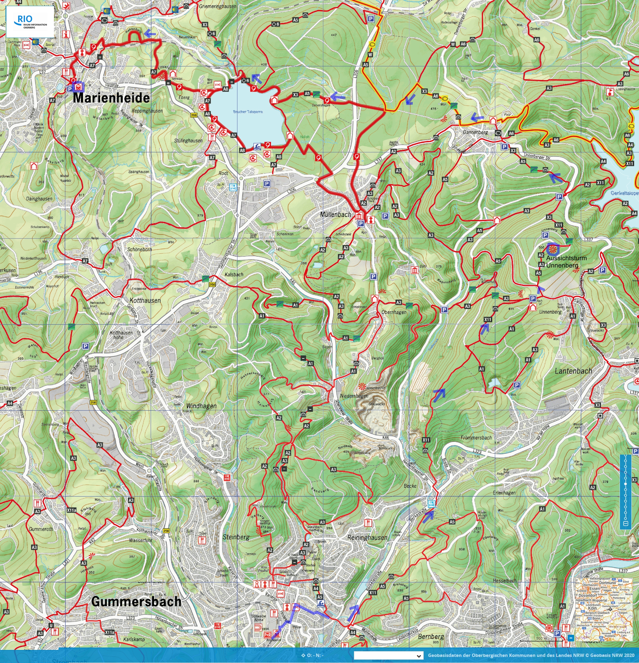 Streckenwanderung Gummersbach-Marienheide