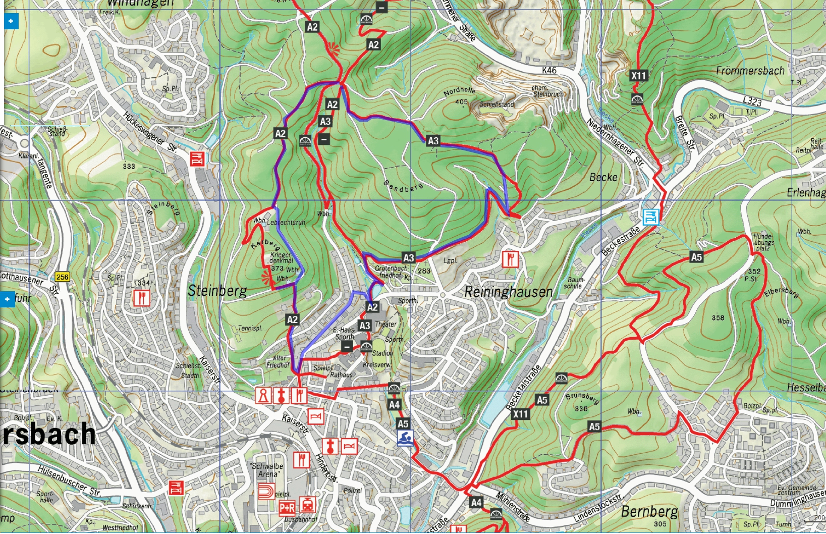 A2 Gummersbach Innenstadt - Grotenbach